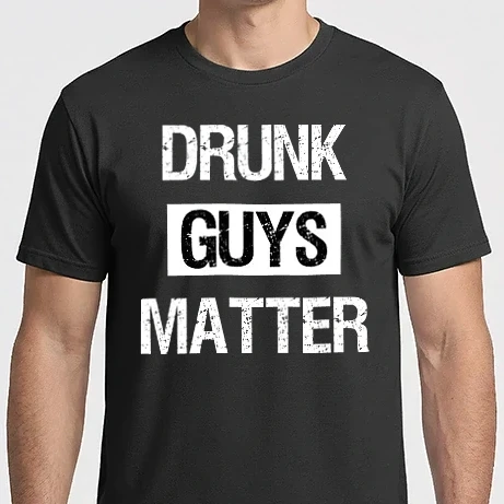 Férfi Imperial póló - drunk guys matter