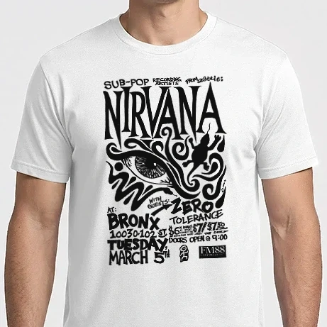 Férfi Imperial póló - Nirvana Bronx poster