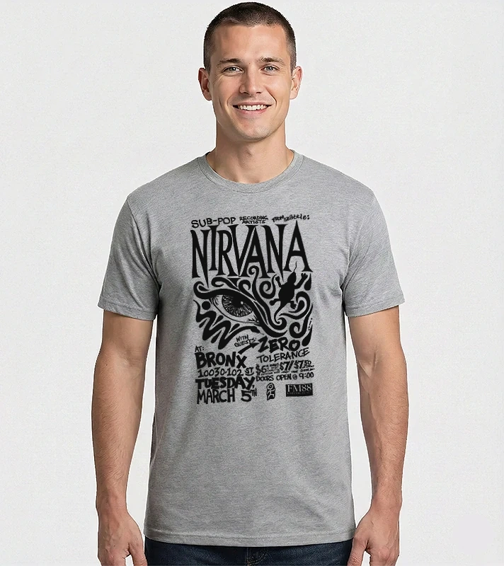 Nirvana Bronx poster – Férfi Imperial póló