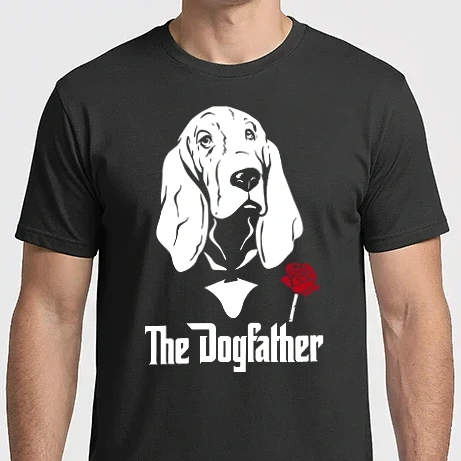Férfi Imperial póló - Basset Hound - The Dogfather