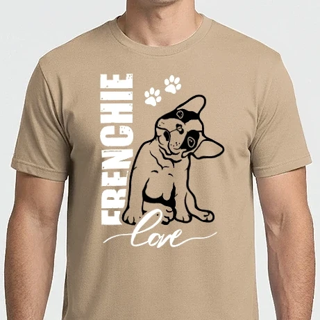Férfi Imperial póló - Frenchie Love - Francia Bulldog