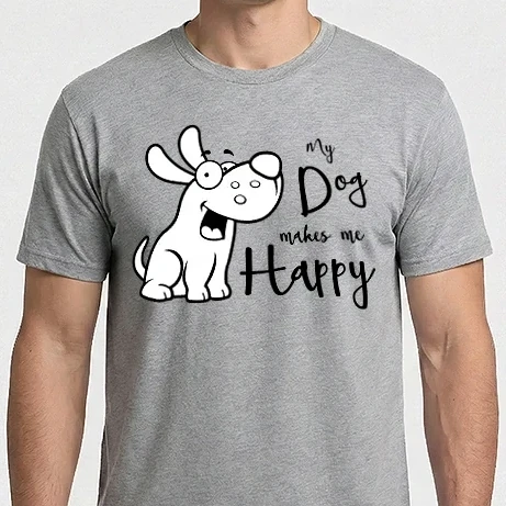 Férfi Imperial póló - My dog makes me happy