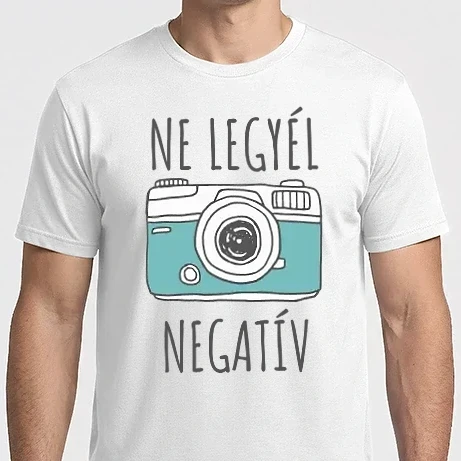 Férfi Imperial póló - NE LEGYÉL NEGATÍV