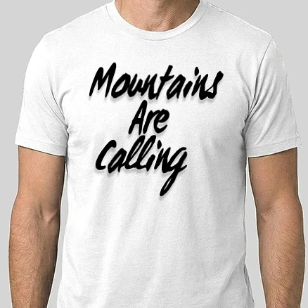 Férfi Alap póló - Mountains are calling - Hívnak a hegyek