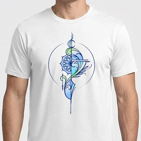 Férfi Imperial póló - Absztrakt Virág