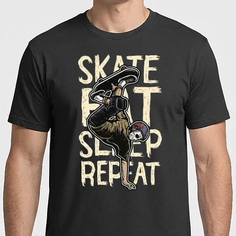Férfi Imperial póló - Skate Eat Sleep Repeat