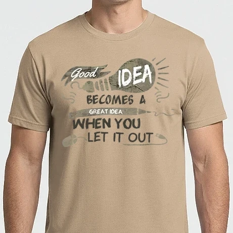 Férfi Imperial póló - Good idea becomes a great idea when you let it out