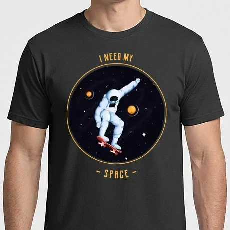 Férfi Imperial póló - I need my space skateboard