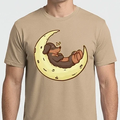 Férfi Imperial póló - Daschund Moon