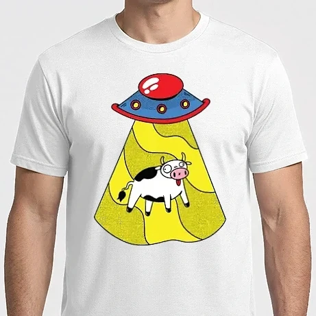 Férfi Imperial póló - Ufo vs. tehén