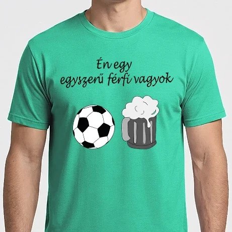 Férfi Imperial póló - Egyszerű férfi - foci és sör