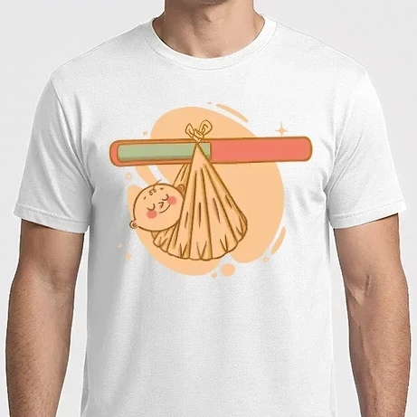 Férfi Imperial póló - Baba érkezik