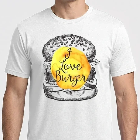 Férfi Imperial póló - I love burger