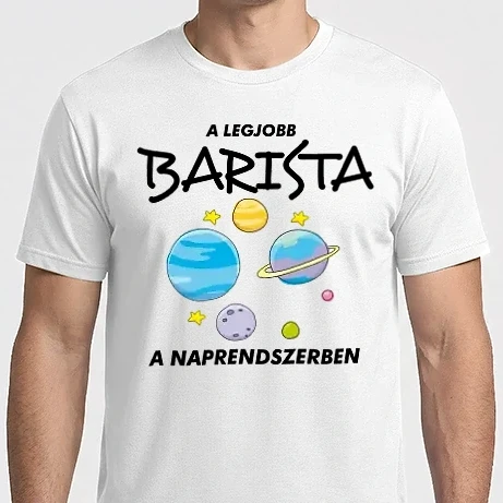 Férfi Imperial póló - A legjobb BARISTA a naprendszerben
