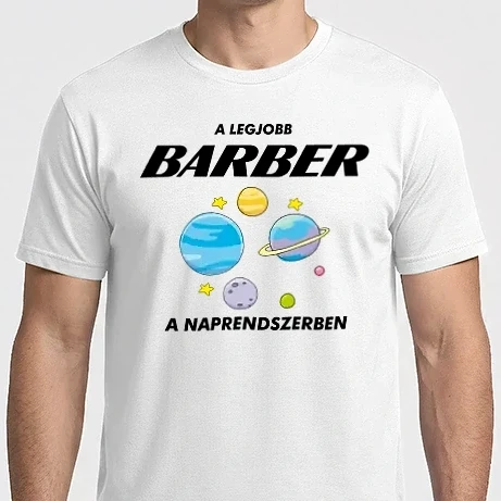Férfi Imperial póló - A legjobb BARBER a naprendszerben