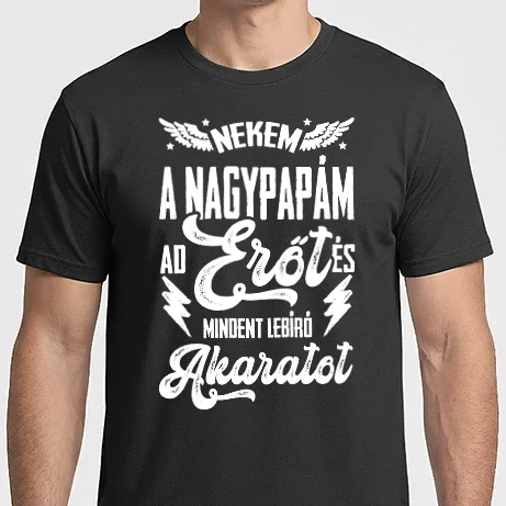 Férfi Imperial póló - Erőt és mindent lebíró akaratot PAPA