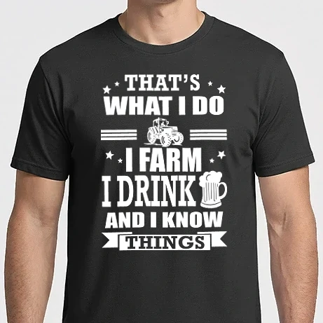Férfi Imperial póló - That's what I do, I farm, I drink