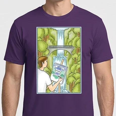 Férfi Imperial póló - Festmény