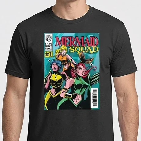 Férfi Imperial póló - Mermaid Squad Képregény