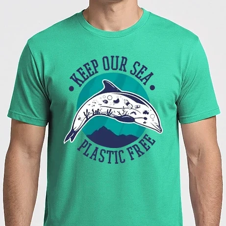 Férfi Imperial póló - Óvjuk a tengereket a műanyagtól