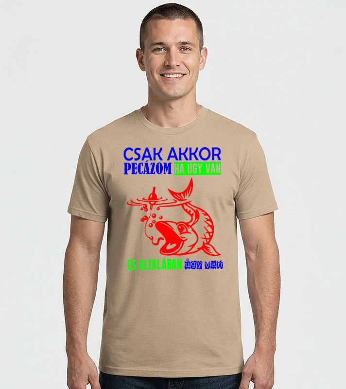 Csak akkor pecázom színezhető – Férfi Imperial póló