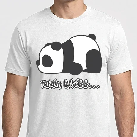 Férfi Imperial póló - Maybe later cutie panda hun