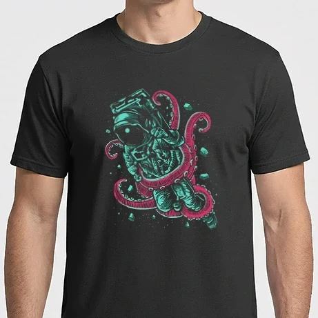 Férfi Imperial póló - Astronaut Octopus