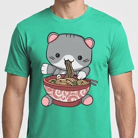 Férfi Imperial póló - Kawaii Cica Ramen