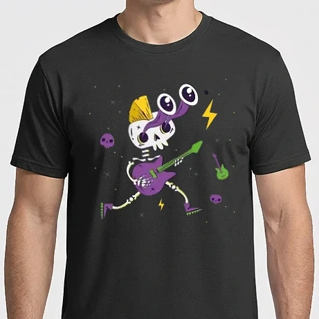 Férfi Imperial póló - Rocker Skeleton