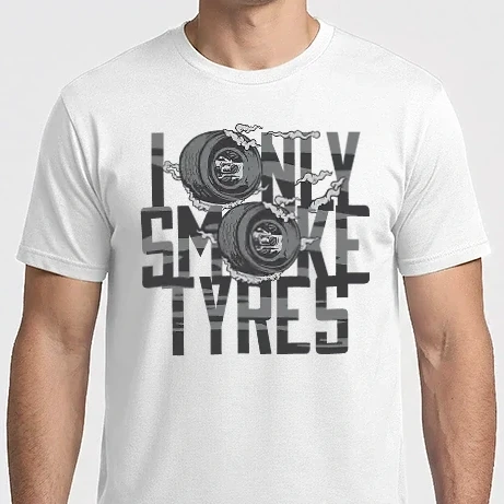 Férfi Imperial póló - I only smoke Tyres