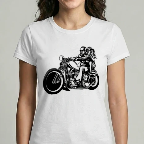 Női Imperial póló - Motoros pár színezhető