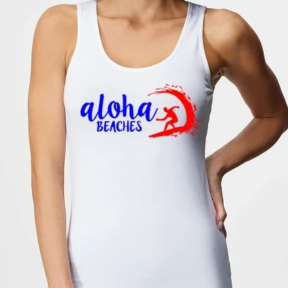 Női top - Aloha surf színezhető
