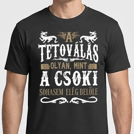 Férfi Imperial póló - A tetoválás olyan mint a csoki