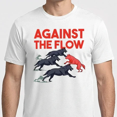 Férfi Imperial póló - Against the flow - Árral szemben