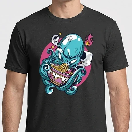 Férfi Imperial póló - Octopus Ramen