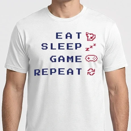 Férfi Imperial póló - Eat Sleep Game Repeat