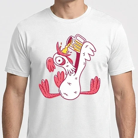 Férfi Imperial póló - Drunk Rooster