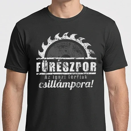 Férfi Imperial póló - Fűrészpor az igazi férfiak csillámpora