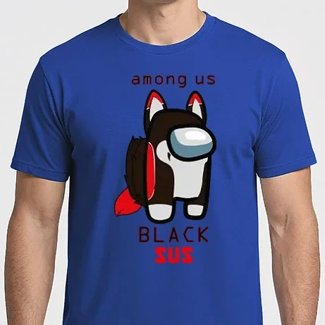 Férfi Imperial póló - Among us Black sus 2