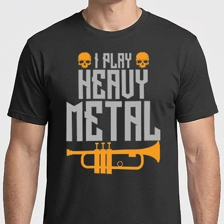 Férfi Imperial póló - I play heavy metal trumpet