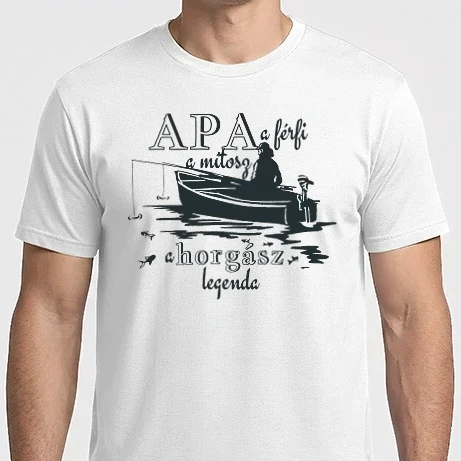 Férfi Imperial póló - Apa a horgász legenda