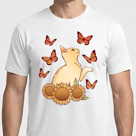 Férfi Imperial póló - Cica Pillangókkal