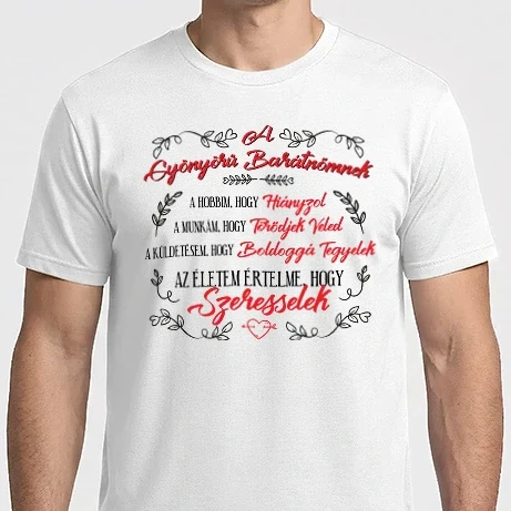 Férfi Imperial póló - A gyönyörű barátnőmnek