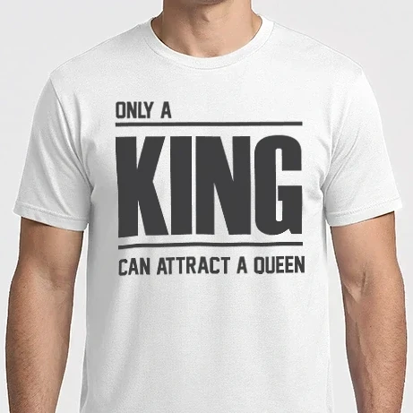 Férfi Imperial póló - Only a king can attract a queen