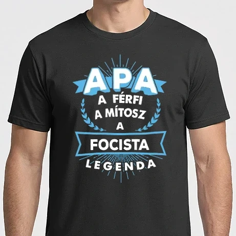 Férfi Imperial póló - Apa a férfi a mítosz a sportlegenda FOCISTA