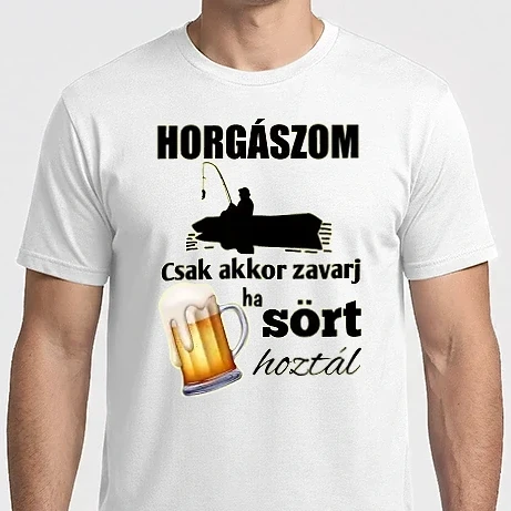 Férfi Imperial póló - Horgászom csak akkor zavarj ha sört hoztál 