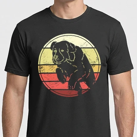 Férfi Imperial póló - Retro Landseer Kutya