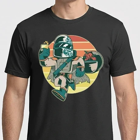 Férfi Imperial póló - Retro Mandalorian Harcos