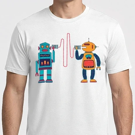 Férfi Imperial póló - Walkie Talkie Robot