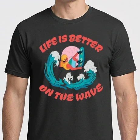 Férfi Imperial póló - Wakeboard - Life is better on the wave